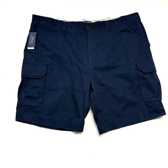 Polo Ralph Lauren Mens Big & Tall 48B Navy Classic Fit Twill 10" Cargo Shorts - Picture 1 of 7